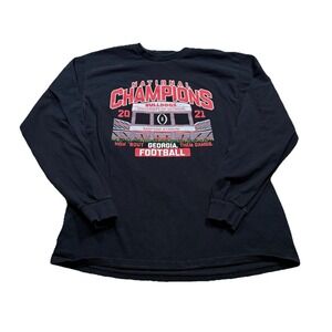 Georgie Tech Bulldogs NCAA National Champions 2021 Long Sleeve Shirt NCAA Large